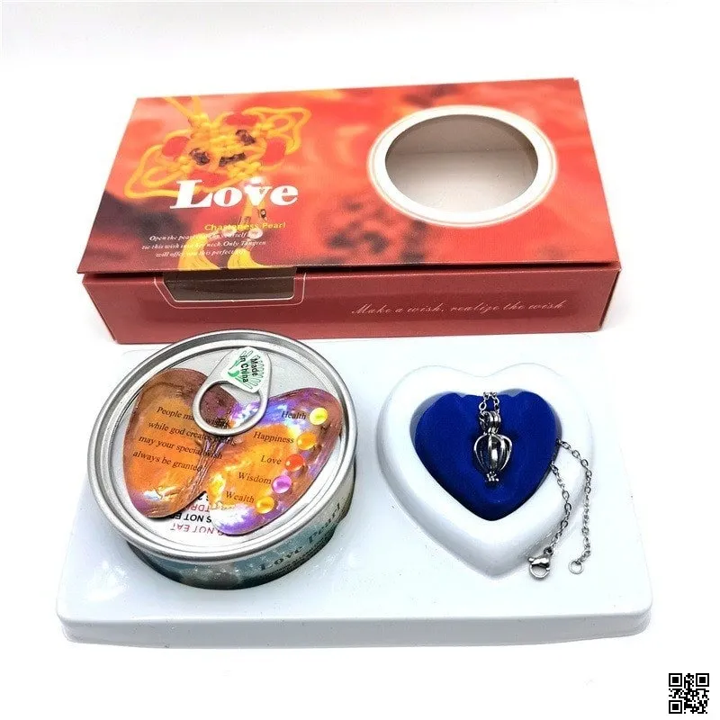 Love Wish Pearl Pendant Necklace Gift Boox thumbnail 1