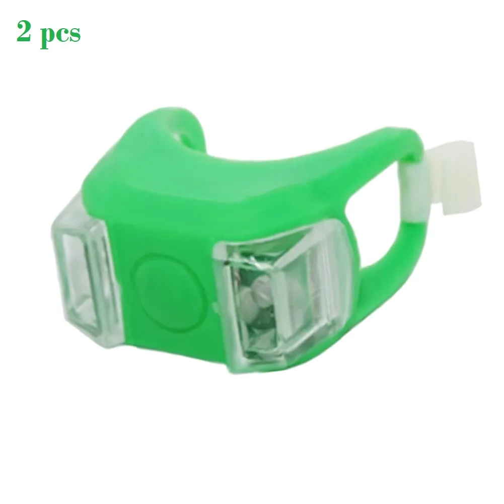 Silicon LED Bike Light Light Handle Light Waterproof Safety Alert Rear Back Lamp Battery Cycling Telolite Cycle Accessories cycle light 5