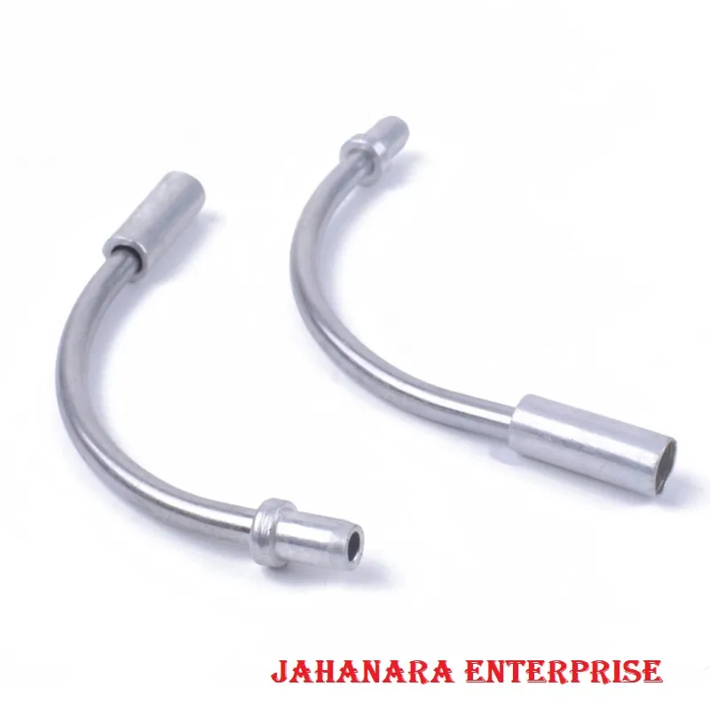 Bicycle Break Pipe Alloy 110 Degrees Bend Wire Guide Pipe Hose Js Cycling Supplies for Mountain Bike V Brake Noodles Cable Reduce Friction Brake Line 2 pcs 1
