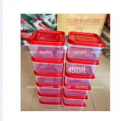 12Pis Colourfull Tifin Box 400ml Quality Full Square Thumbnail 2