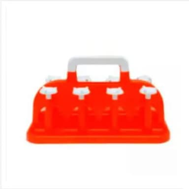 Plastic Glass Stand Red