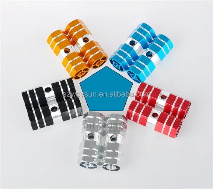 Bicycle Footpegs Aluminum Alloy Axles BMX MTB Pedal Bicycle Stunt Foot Pegs Made In Taiwan Bicycle Accessories 2 pcs 1