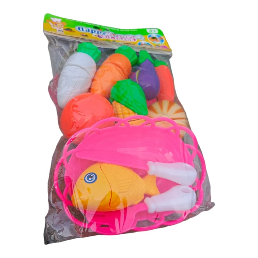 Image of Vegetables Cutter Play Food Grade High Quality Plastic Toys FRUIT VEGETABLE Cutter Set Kits Early Educational Toys playsets