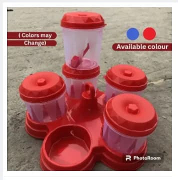 Image of Kitchen Spice kuta 5 Piece set, Plastic Spice 5 Piece Box Set