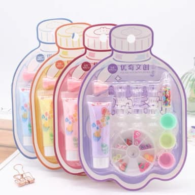 10 pcs/set Simulation Children Ice Cream Dessert Making Cake Model Handmade DIY Leisure Entertainment Small Toys - Not Edible Clay & Dough Girls Playing Toy