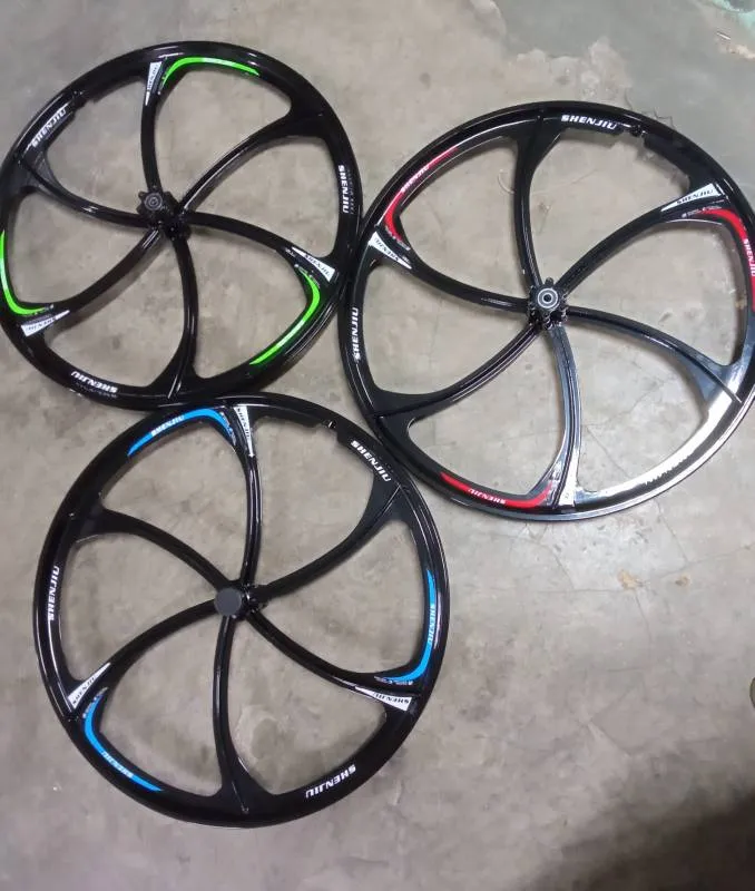 Alloy Wheelset 26 Double Wall Rims Mountain Bike Wheel Card Hub Sealed Bearing Disc Brake 8 10 Speed thumbnail 2