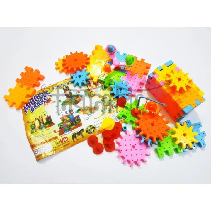 Image of Miracle Bricks Educational DIY Kids Learning Toys 104 Pieces Brain Development Creative Intelligent Building Lego Blocks Best Gift For Children
