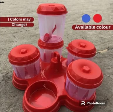Kitchen Spice kuta 5 Piece set Plastic Spice 5 Piece Box Set