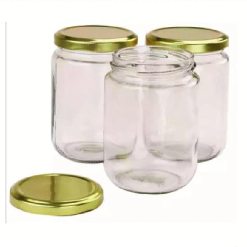 Image of Glass Jar for Food Craft 3 Pieces 500 gm