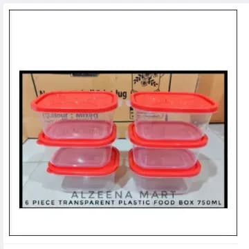 Image of food jar box 750ml (6pcs)
