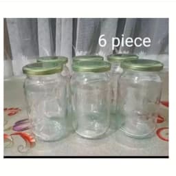 Glassware food jar food container glass jar 500 gm 6pcs Thumbnail 1