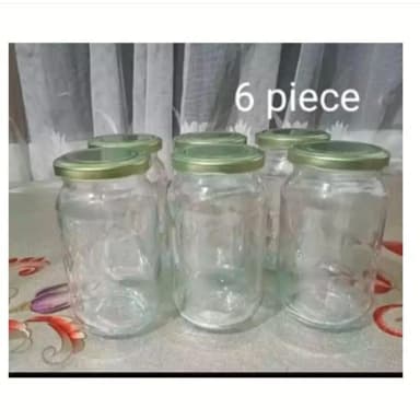 Glassware food jar food container glass jar 500 gm 6pcs