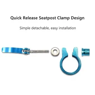 Aluminum Alloy Mountain Bike Seatpost Clamp Quick Release Cycling Seat Tube Clip Bicycle Accessories thumbnail 5