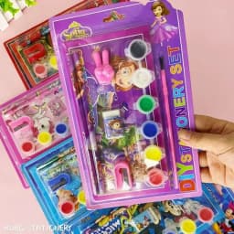 9002 stationery set 8 in 1 school supplies birthday party gift set multi-color watercolor drawing book set Thumbnail 4