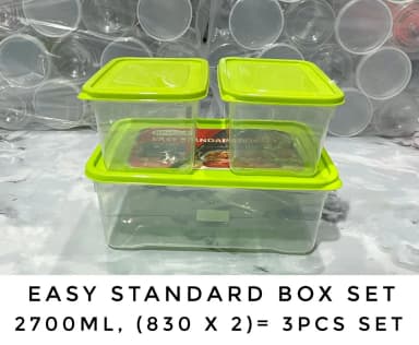 Plastic Easy Standard Box Set 2700ml 830 X 2 3pcs Set