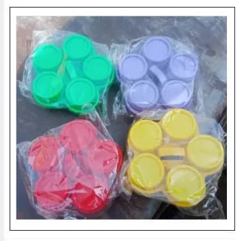 Image of Kitchen Spice kuta / Chilli cary 5 Piece set, Plastic Spice 5 Piece Box Set
