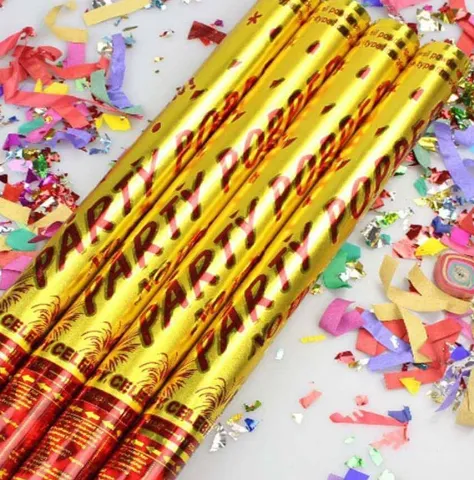 PARTY POPPER New Multi Color Big Size