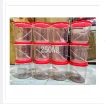 High-quality 12pis plastic jar-250ml