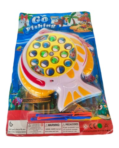 Fishing game with battery operated