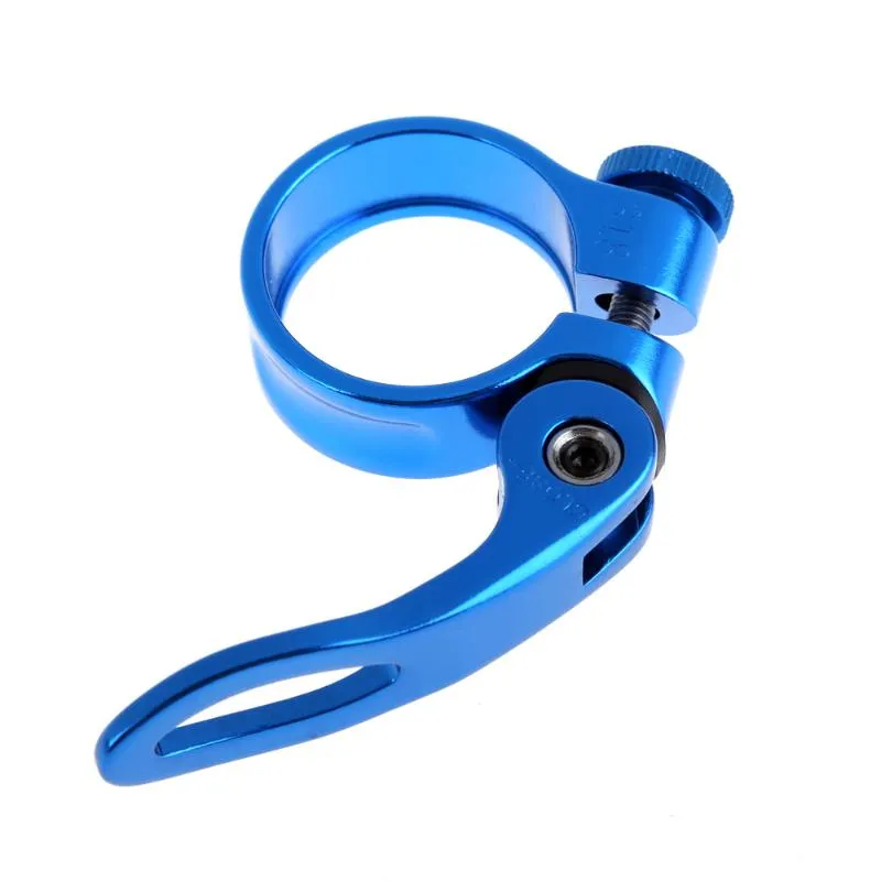 Aluminum Alloy Seatpost Clamp Quick 31.8mm MTB Bike Cycling Saddle Seat Post Clamp Quick Release Lock thumbnail 4