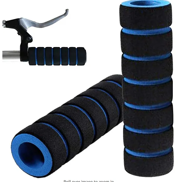 Bike Grips Handlebar Cover Handle Grip Cover Sleeve Bamboo Sponge Shock Absorption Non slip Comfortable for Mountain Bike 1 Pair thumbnail 1