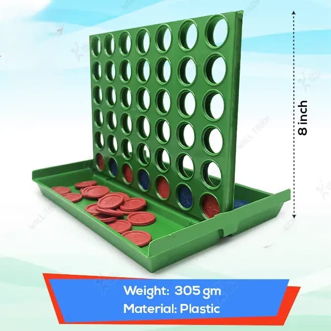 Image of Classic Connect 4 Chip Star Games Set - Family Matching Game Large Size