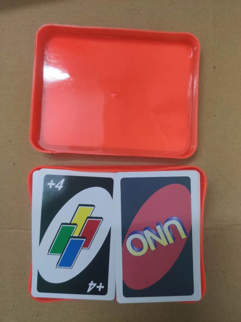 Image of Protivas Uno Card Game With Plastic Box and 108 Pcs High Quality Cards For Family & Friend Play