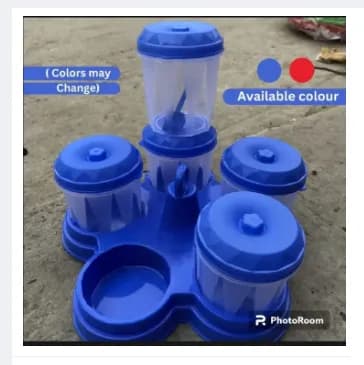 Kitchen Spice kuta 5 Piece set, Plastic Spice 5 Piece Box Set