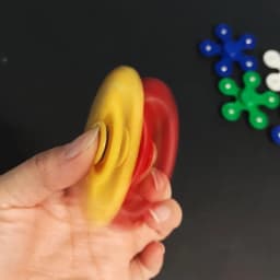 Large Premium Colorful Hand Fidget Spinner for Autism and ADHD Finger Tri-Spinner Fidget Toys Stress Reliever Play Toy Thumbnail 4