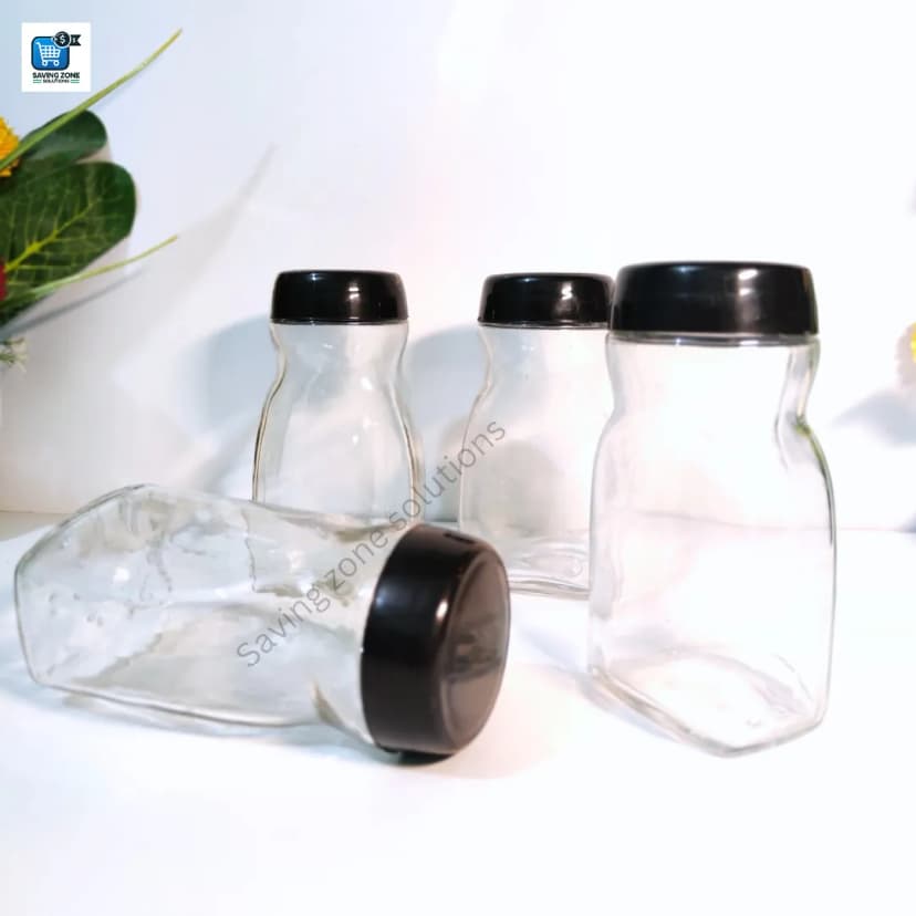 Image of 500 ml 6Pcs Premium Glass Coffee Jar Glass Jar for Kitchen Dining Glass Jar Container for Food Storage High Quality Glassware Food Container