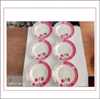 7 Melamine Soup Plate 6Pcs Set