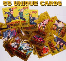 55 Pcs Naruto Gold Plastic Waterproof Cards - Anime Playing Golden Card Deck Pack With Minato, Itachi, Sakura, Kakashi - Merchandise Gift for Adults - 55 Pieces of Cards in 1 Box Thumbnail 4