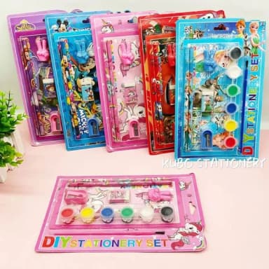 9002 stationery set 8 in 1 school supplies birthday party gift set multi-color watercolor drawing book set