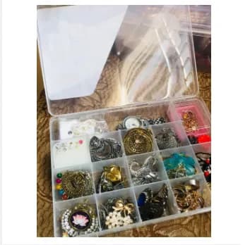 Plastic Organizer Dividers jewelery Box 1pcs