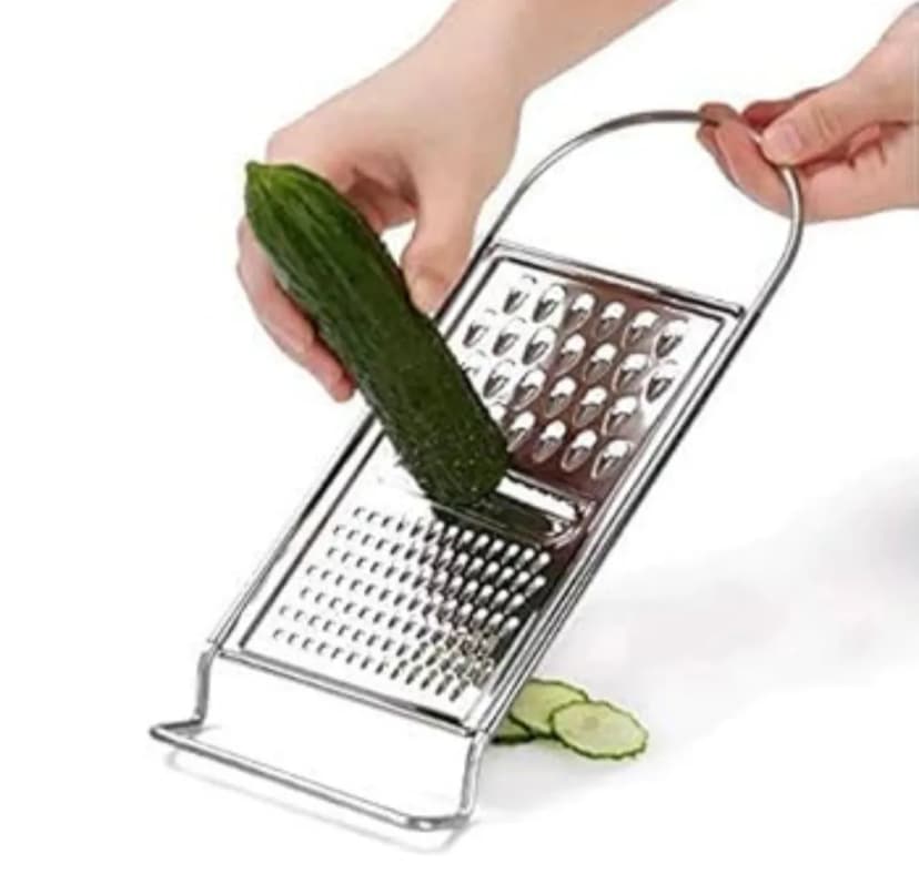 Image of Razon 3 in 1 Stainless Steel Grater Grate Slice and Shred with Ease