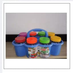 Kitchen Spice kuta 8 Piece set, Plastic Spice 8 Piece Box Set Thumbnail 1
