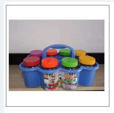 Kitchen Spice kuta 8 Piece set, Plastic Spice 8 Piece Box Set