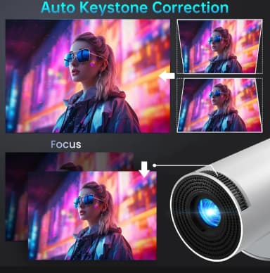 HY300PRO Android Smart Projector 4K Home Theatre WiFi Bluetooth portable Projector lowest Price in Bangleadesh