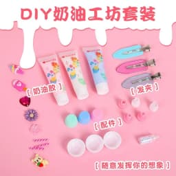 10 pcs/set Simulation Children Ice Cream Dessert Making Cake Model Handmade DIY Leisure Entertainment Small Toys - Not Edible Clay & Dough Girls Playing Toy Thumbnail 4