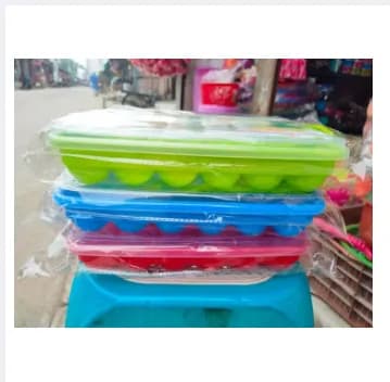Image of 24/ Eggs Dispenser Holder Eggs Storage Container Box Large 2 Dozen Capacity Plas..