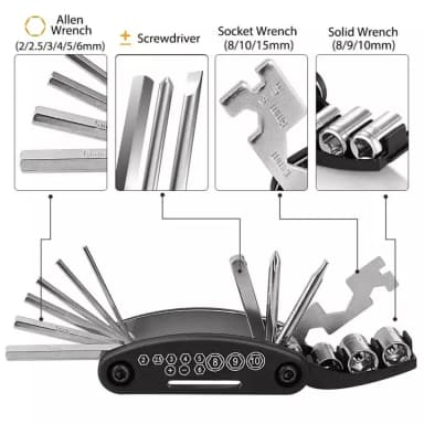 Bicycle Repair Kit Multi Tool Repair Bicycle Tool Kit 16 in 1