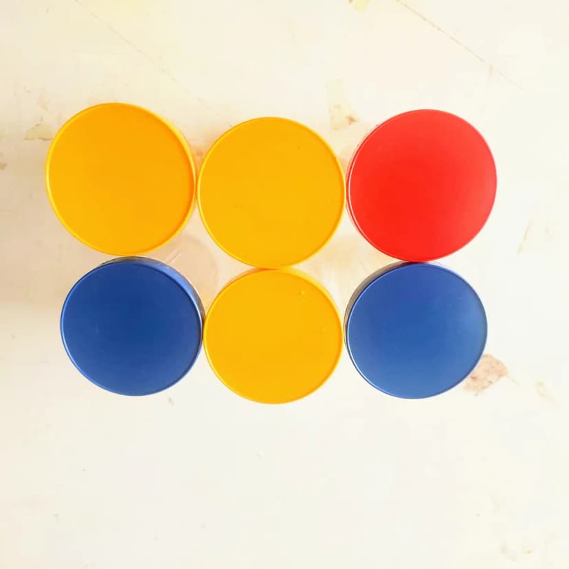 Image of Masala Storage Jar 6Pis Combo Platic 800ml