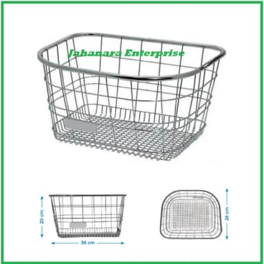 Bicycle Basket Steel Silver colour Made in China Bicycle Accessories