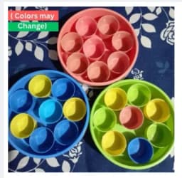 Plastic Masala Box Multicolor 8pcs box Thumbnail 1