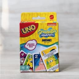 Mattel UNO SpongeBob SquarePants Card Game for Family & Friends Night Featuring Tv Show Themed Graphics for 2-10 Players Thumbnail 1