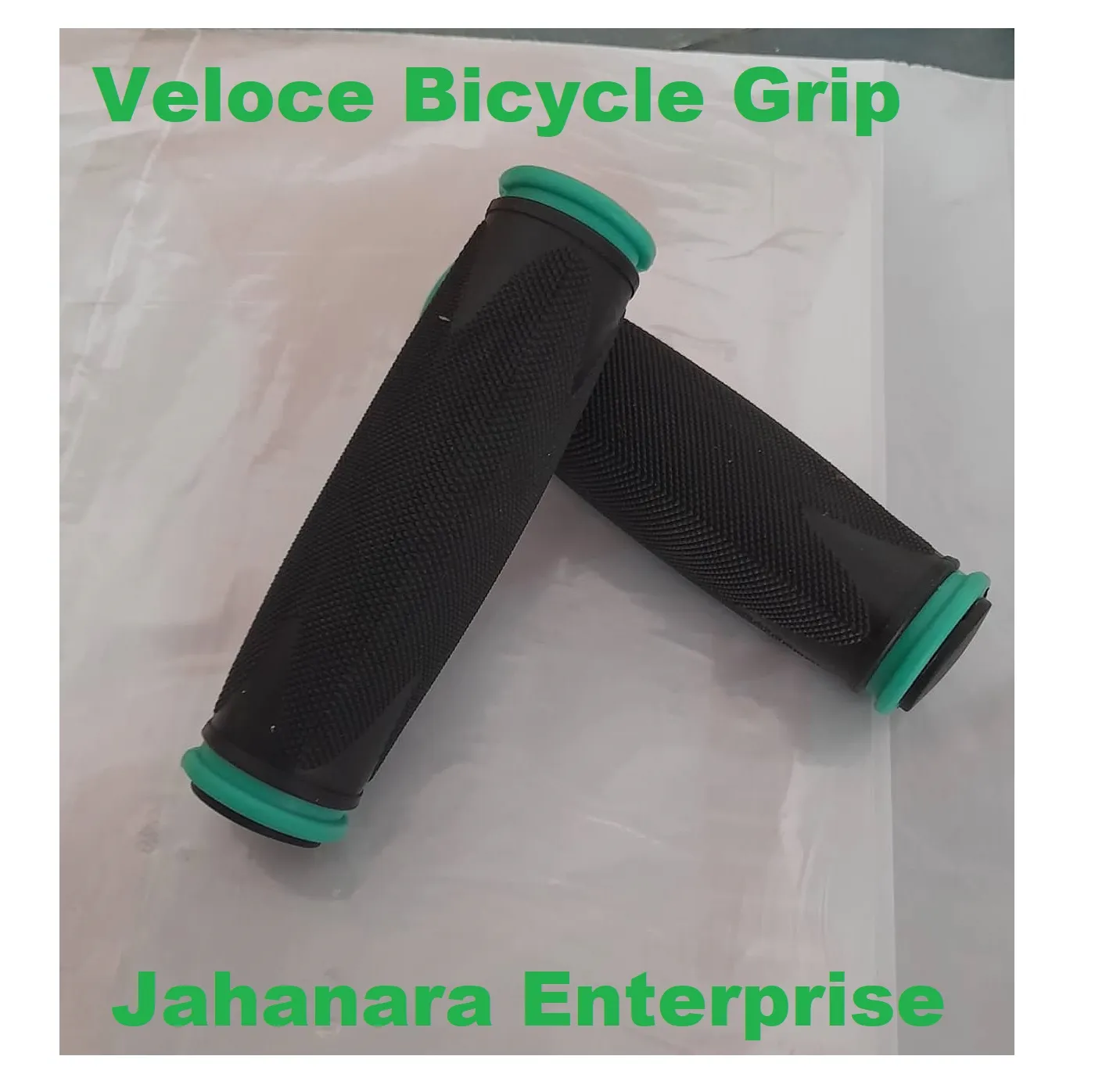 Veloce Bike Grips Mountain Bicycle Handle Handlebar Soft Rubber Multi colour 1 pair 3