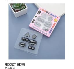 10 Pcs Magnet Set With Polished Black Magnetic Balls Toy Game for Kids Playing Thumbnail 5