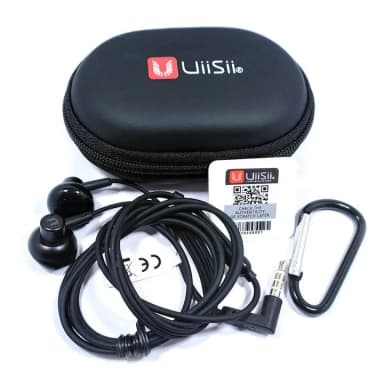 Uiisii Hm12 Half In Ear Headset Metal Bass Music Earphone Wired Headphones With Mic And Pouch Bag Headphone Headphone Ear Phone Earphone Headphone