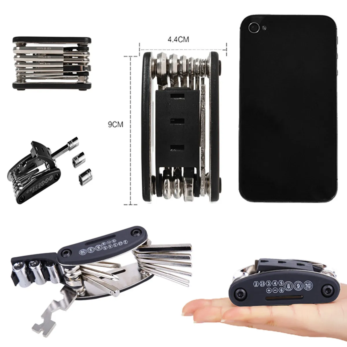 Bicycle Tools 16 in 1 Multi Function Bike Bicycle, Mechanic Repair Tool Kit (made in Shanghai ) thumbnail 4