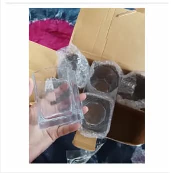 Image of Clear Coke Glass/ Drinks Glass Set of 06 Pieces -N 146T